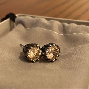 Betsey Johnson Rose Diamond Post Earrings